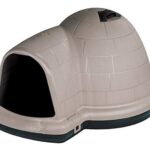 Petmate Indigo Dog House with Microban, Taupe/Black - Medium