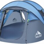 4-5 Person Easy Pop Up Tent,Automatic Setup,Waterproof, 2 Doors-Instant Family Tents for Camping, Hiking & Traveling