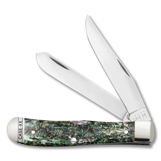 Case Genuine Abalone Trapper Folding Knife
