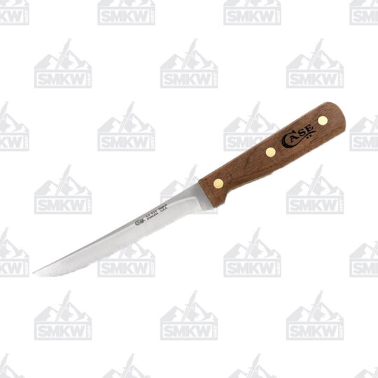Case XX Knives Fixed Boning Knife 6in Plain Edge Walnut Handle