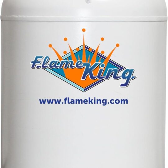 Flame King 420LB ASME Vertical Propane Tank, White
