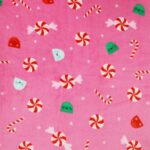 Christmas Candy Sew Lush Fleece Fabric by POP!