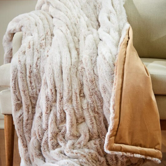 La Parisienne Faux Fur Throw