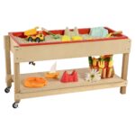 Wood Designs Sand & Water Sensory Play Table, Birch, 46"x17"