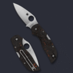 Spyderco Chaparral Folding Knife Red Fat Carbon 2.8in Plain Satin Leaf